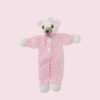 Pink and White Teddy Safety Blanket