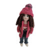 Beige_doll_with_pink_Winter_gear_white Figurine Doll With Pink Clothes